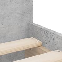 Bedframe met lades betongrijs 90x190 cm - thumbnail