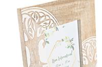 Fotolijsten DKD Home Decor Wit Bruin Hout Kristal Mangohout Boomstructuur Indiaas 23 x 2 x 28 cm - thumbnail