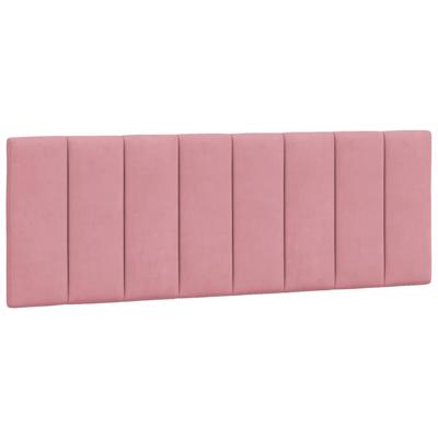 Bed met matras fluweel roze 140x200 cm