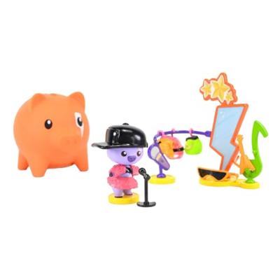 Pocket Money Piggies Pockey money piggies speelfiguur met spaarpot - popstar pack Pocket Money Piggies Pockey money piggies speelfiguur met spaarpot - popstar pack
