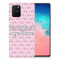 Samsung Galaxy S10 Lite Silicone-hoesje Flowers Pink DTMP - thumbnail