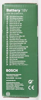 Bosch Groen Accupack PBA 18V 2.5Ah W-B 18V Li-Ion Accu - 1600A005B0 - thumbnail