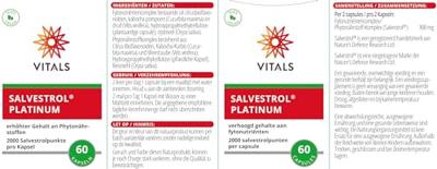 Vitals Salvestrol platinum 60 Capsules