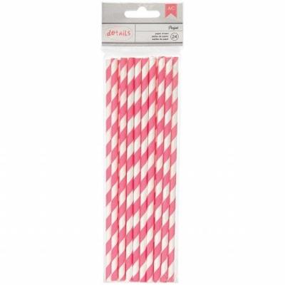 American Crafts • paper straws 4 parfait stripe