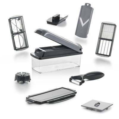 Nicer Dicer Plus grijs 12-delige groentesnijder
