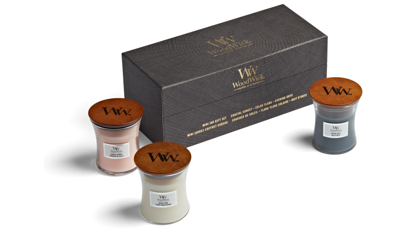 WoodWick deluxe gift set 3 mini candle floral WoodWick deluxe gift set 3 mini candle floral