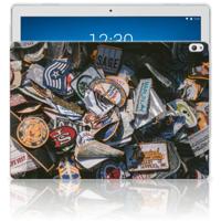 Lenovo Tab P10 Tablet Backcover met foto Badges - thumbnail