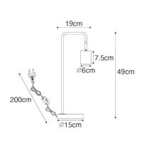 QAZQA Moderne tafellamp zwart verstelbaar - Java - thumbnail