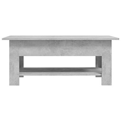 Salontafel 102x55x42 cm spaanplaat betongrijs