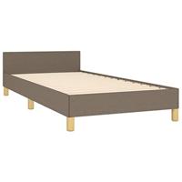 Bedframe zonder matras 80x200 cm stof taupe - thumbnail