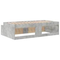 Bedframe met lade Beton Grijs 90 x 200 cm Bewerkt hout - thumbnail