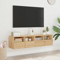 Tv-meubels 2 st 60x30x30 cm bewerkt hout sonoma eikenkleurig - thumbnail