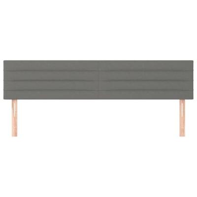 Boxspring met matras stof donkergrijs 120x190 cm