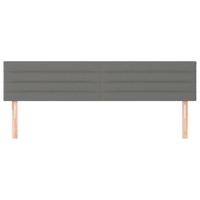 Boxspring met matras stof donkergrijs 120x190 cm - thumbnail