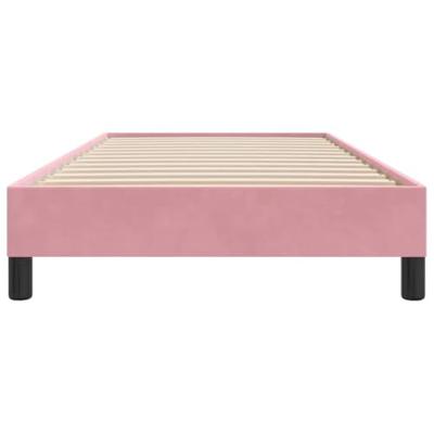 Bedframe zonder matras 90x220 cm fluweel roze