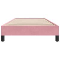 Bedframe zonder matras 90x220 cm fluweel roze - thumbnail