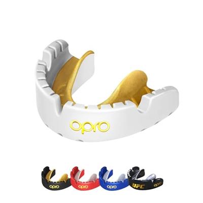Opro 790006 Gold Ultra Fit Mouthguard Braces - White-Gold - SR Opro 790006 Gold Ultra Fit Mouthguard Braces - White-Gold - SR