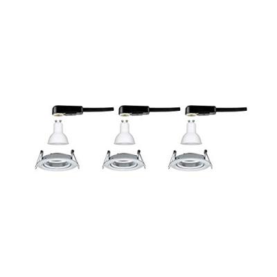 Paulmann 93433 Inbouwlamp Set van 3 stuks 19.5 W Aluminium (gedraaid)