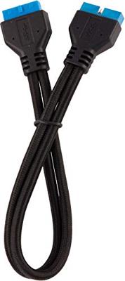Corsair Premium verlengkabel voor voorpaneel, met ommanteling, zwart