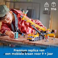 LEGO City 60409 Gele mobiele bouwkraan, cadeaubouwset voor kinderen - thumbnail