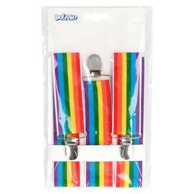 Party bretels regenboog