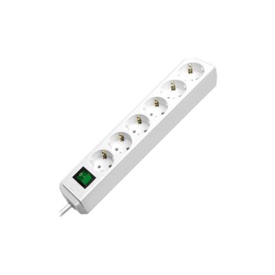 Brennenstuhl Eco-Line met schakelaar 6-voudig wit 1,5m H05VV-F 3G1,5 - 1159520015