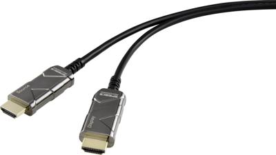 SpeaKa Professional SP-8821988 HDMI-kabel HDMI Aansluitkabel HDMI-A-stekker, HDMI-A-stekker 15.00 m Zwart 8K UHD