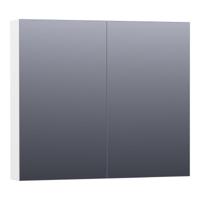 Brauer Impress Spiegelkast 80 cm - zonder Verlichting - Met 2 Dubbelzijdige Spiegeldeuren - Mat Wit - thumbnail