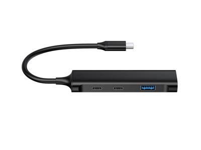 Conceptronic HUBBIES12B HUBBIES12B USB-hub 2 + 2 poorten USB-A, USB-C USB 3.0 5 GBit/s Met USB-C stekker Zwart