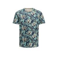 ONLY & SONS gebloemd T-shirt blauw - thumbnail