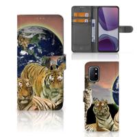 OnePlus 8T | Telefoonhoesje | Met pasjeshouder | Roofdieren - thumbnail
