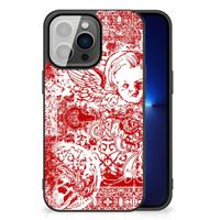 Telefoonhoesje iPhone 13 Pro Angel Skull Rood - thumbnail