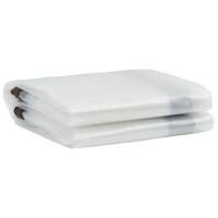 Doorzichtig zeildoek met zeilringen 2x8 m polyethyleen - thumbnail