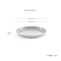 Ecopots Amsterdam Taupe Ø25 x H22 cm - thumbnail