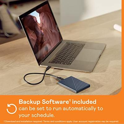 WD My Passport for Mac 5 TB Externe harde schijf (2,5 inch) USB-C Blauw WDBA2F0050BBL-WESN - thumbnail
