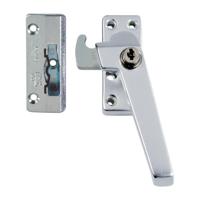 AXA 3319 Veiligheids raamsluiting F1 met cilindersluiting, nok en haakschoot inbouw rechtsdraaiend - 3319-31-91/6 - thumbnail