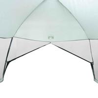 VidaXL Muskietentent grijs 380 x 380 x 225 cm polyester en glasvezel - thumbnail