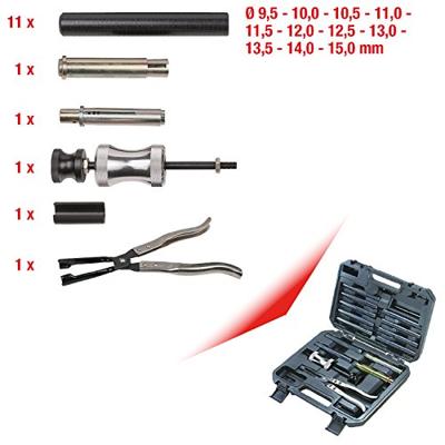 KS Tools 150.3510 Klepschacht-afdichtingsgereedschapsset, 16-delig