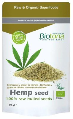 Biotona Hemp raw hulled seeds bio 300 Gram