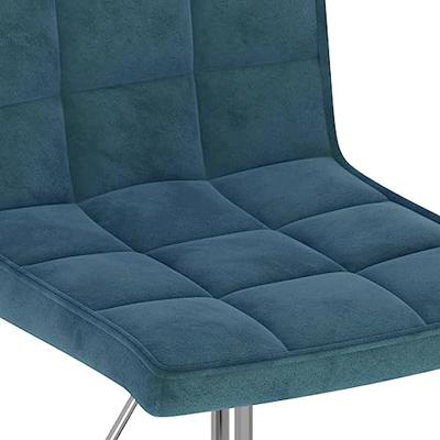 Eetkamerstoelen draaibaar 6 st fluweel blauw