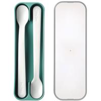 Mepal babylepel Mio set van 2 deep turquoise - thumbnail