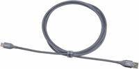 Amazon Basics Snellaadkabel, USB-C naar USB-A 2.0, omwikkeld met nylon vlecht, 480 MBit/s, USB-IF-gecertificeerd, voor Apple iPhone 15, iPad, Samsung Galaxy, tablets, laptops, 1,8 m, donkergrijs - thumbnail