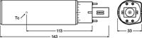OSRAM HOMELIGHTING 4058075559103 LED-lamp Energielabel E (A - G) G24q-1 6 W = 13 W Neutraalwit (Ø x l) 33 mm x 130 mm 1 stuk(s) - thumbnail