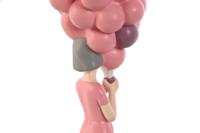 Decoratieve figuren Home ESPRIT Roze Mauve chica 11 x 11,7 x 32 cm - thumbnail