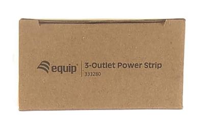 Equip 333280 3-Outlet Power Strip, 1.1 m, Type F, Black, CE, 3 AC outlet(s), 220 - 240 V - thumbnail