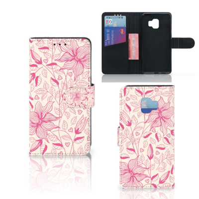Samsung Galaxy J2 Core Hoesje Pink Flowers Samsung Galaxy J2 Core Hoesje Pink Flowers
