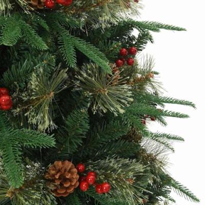VidaXL Kunstmatige inklapbare kerstboom groen 120 cm pe en pvc
