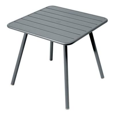 Fermob Luxembourg tuintafel vierpoot 80x80 cm Storm Grey