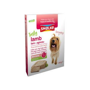 Smølke Tasty Lamb vers gestoomd lam nat hondenvoer 10 x 395 g