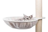 TRIXIE HANGMAND XXL VOOR KRABPALEN EXTRA-STRONG PLUCHE LICHTGRIJS 45X45 CM - thumbnail